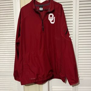 Nike Crimson Quarter-Zip Top